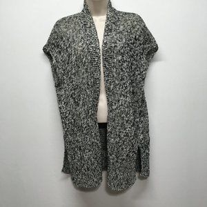 Eileen Fisher Knit Cardigan Sweater Womens S Organic Linen Blend Sleeveless Open